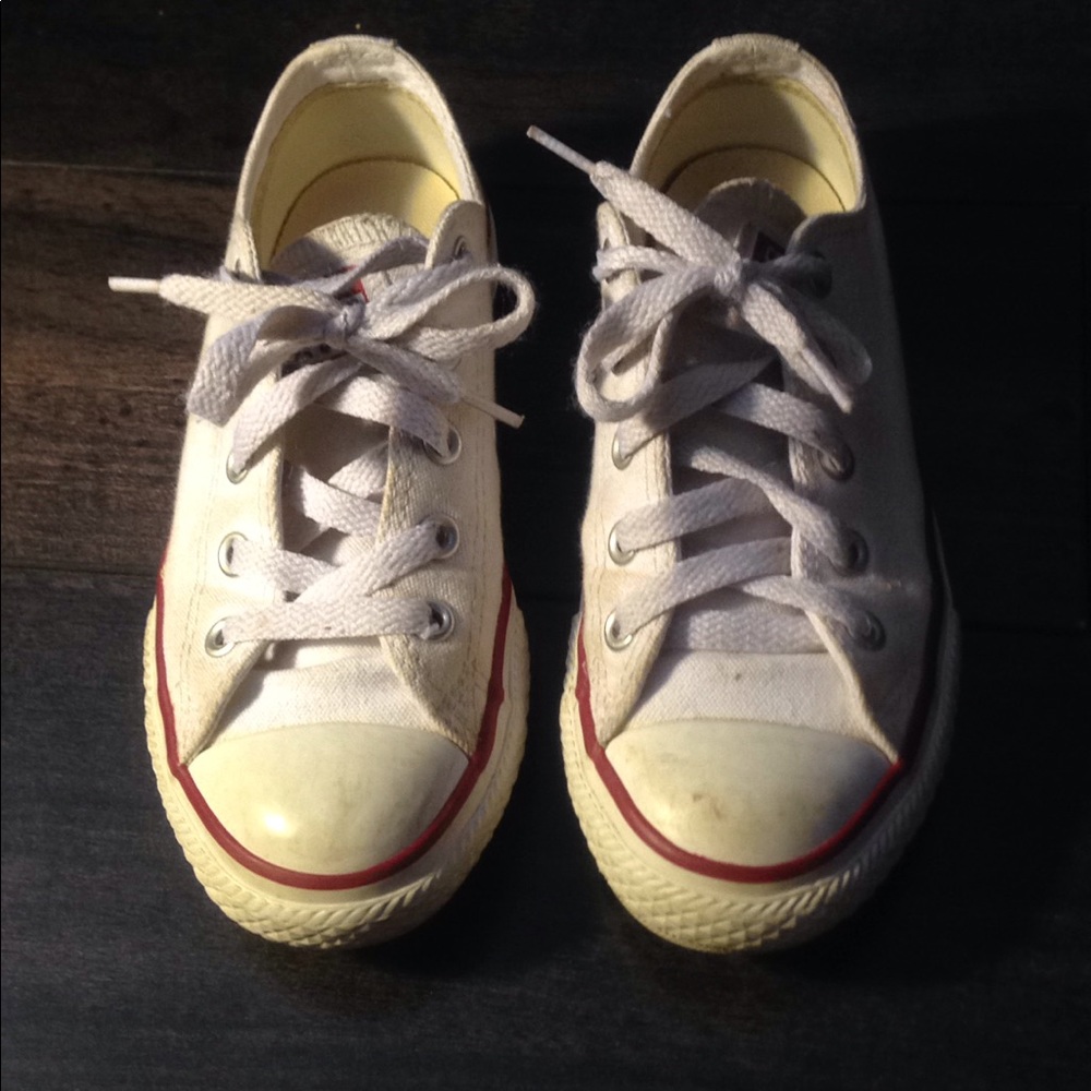 White Low Top Converse